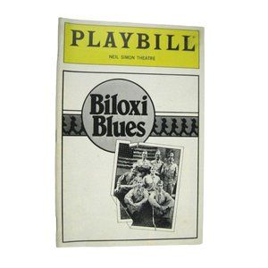 Neil Simon Biloxi Blues Playbill 1985 Matthew Broderick Al Ruck Sadler
